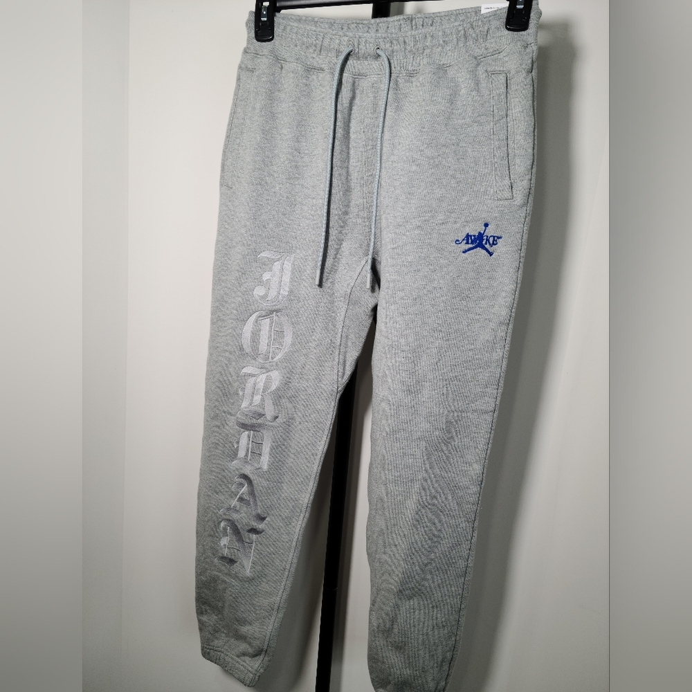 Nike Air Jordan x Awake NY Fleece Pant Dark Grey Heather Size Men Small NWT